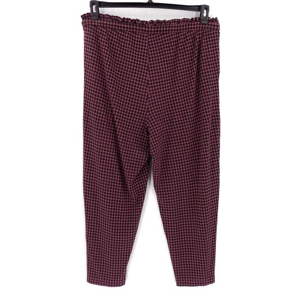 Torrid Slim Taper Studio Luxe Ponte High-Rise Pant Size 1X Dustrose/Black - Picture 2 of 4